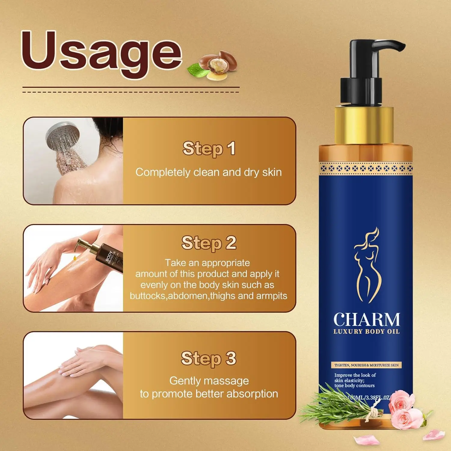 Firming Body Oil Luxury Body O - огляд і ціна Luxury Skincare Accessories