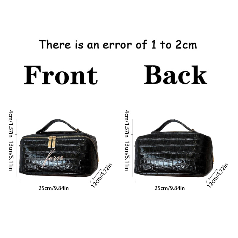Embroidered Croc Makeup Bag Pe - огляд і ціна Luxury Skincare Accessories
